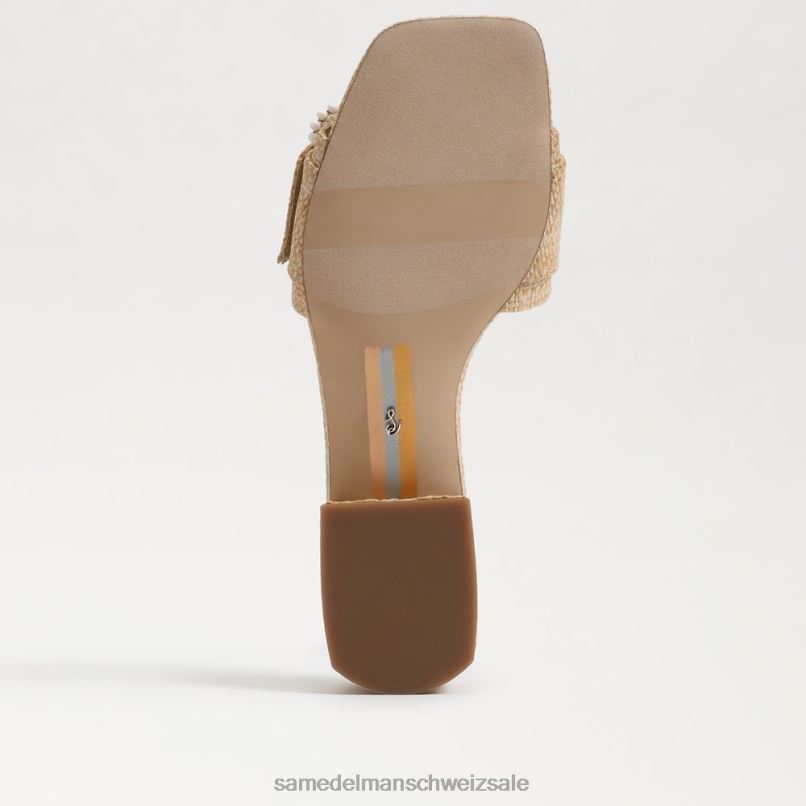 CH Sam Edelman Frauen Diakon-Sandale mit Perlen gebleichtes Buchenholz X2J86194 Schuhwerk