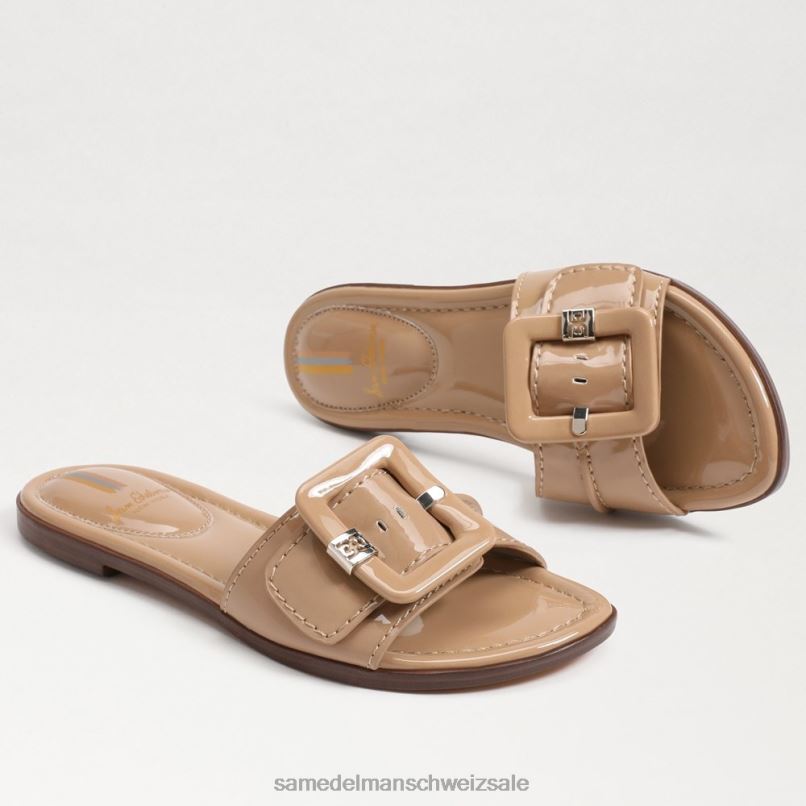 CH Sam Edelman Frauen Gaige Slide-Sandale Mandel X2J8629 Schuhwerk