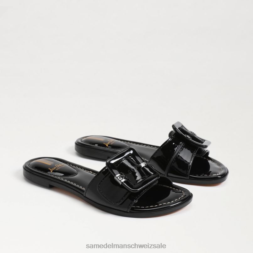 CH Sam Edelman Frauen Gaige Slide-Sandale Schwarz X2J8628 Schuhwerk