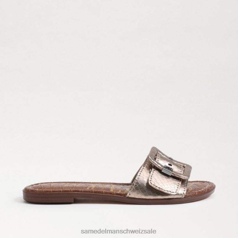 CH Sam Edelman Frauen Gaige Slide-Sandale Zinn X2J8627 Schuhwerk