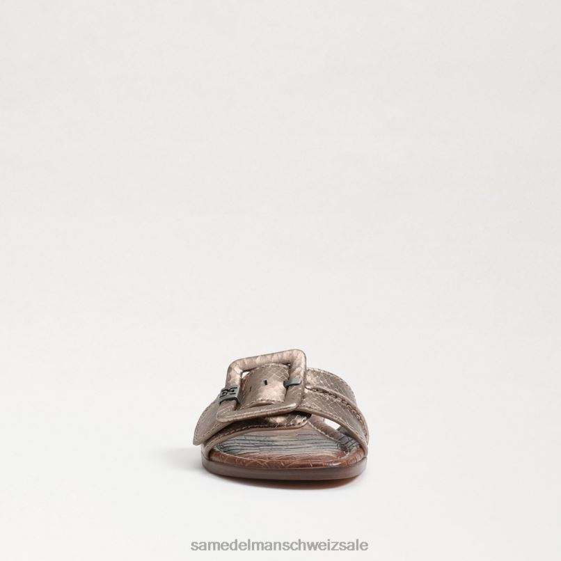 CH Sam Edelman Frauen Gaige Slide-Sandale Zinn X2J8627 Schuhwerk