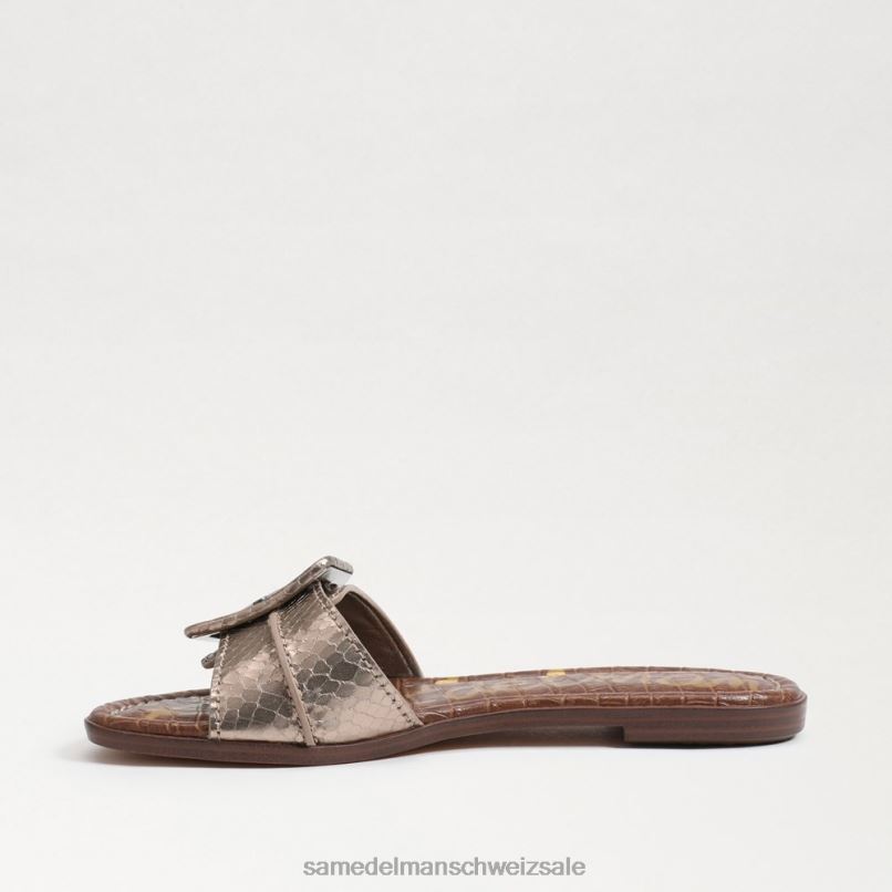 CH Sam Edelman Frauen Gaige Slide-Sandale Zinn X2J8627 Schuhwerk