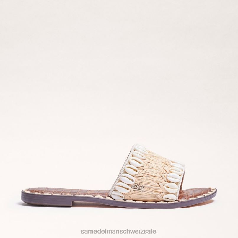 CH Sam Edelman Frauen Gale-Sandale mit Perlen natürliches Elfenbein X2J86455 Schuhwerk