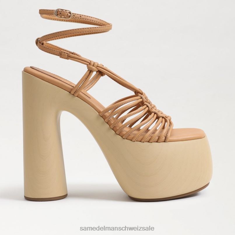 CH Sam Edelman Frauen Gia-Plateau-Absatz Natursand X2J86699 Schuhwerk