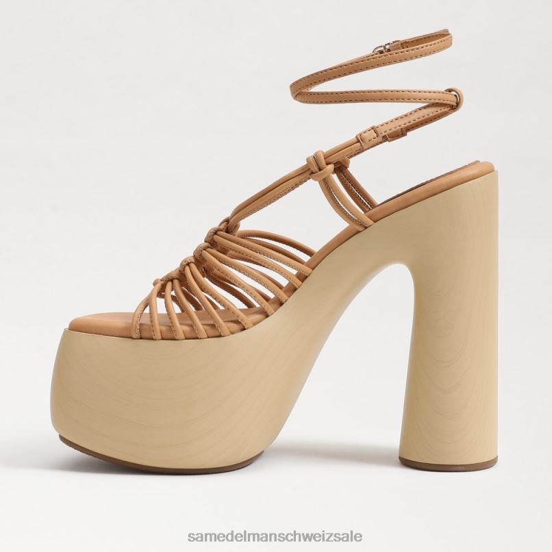 CH Sam Edelman Frauen Gia-Plateau-Absatz Natursand X2J86699 Schuhwerk