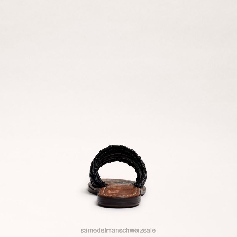 CH Sam Edelman Frauen Giada gewebte Slide-Sandale Schwarz X2J86405 Schuhwerk