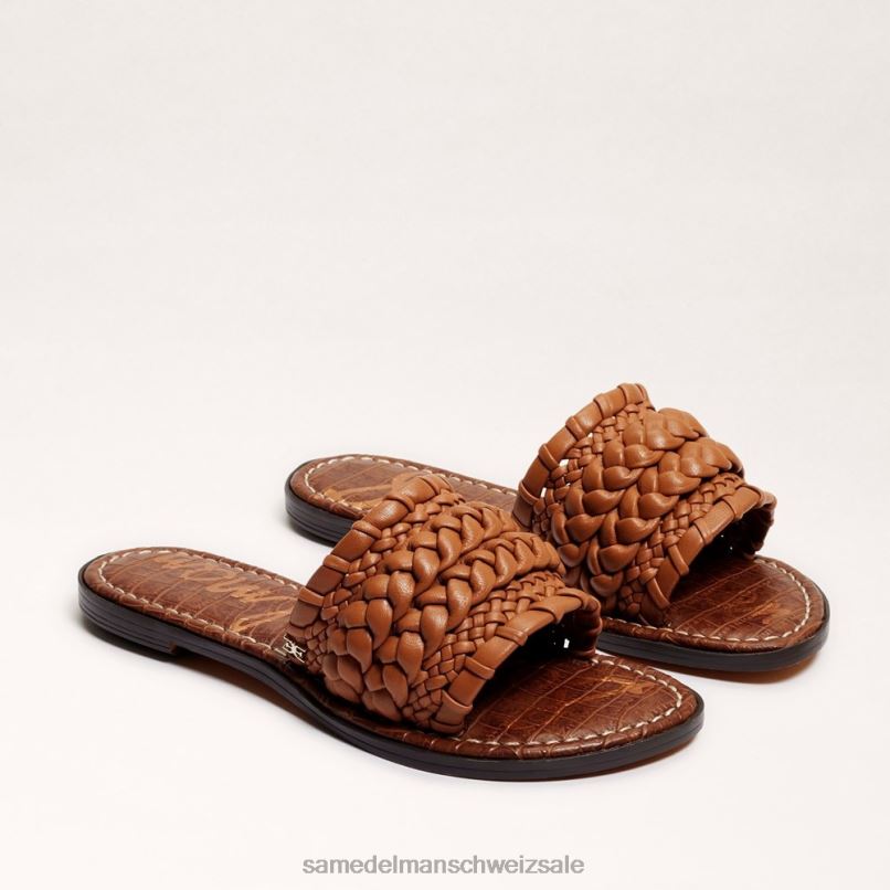 CH Sam Edelman Frauen Giada gewebte Slide-Sandale helles Kupferbraun X2J86404 Schuhwerk