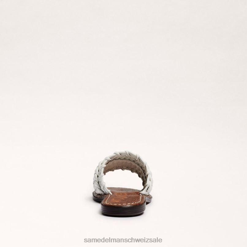 CH Sam Edelman Frauen Giada gewebte Slide-Sandale helles Weiss X2J86403 Schuhwerk