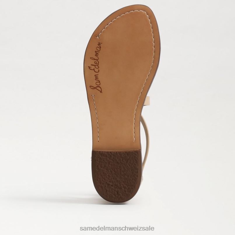 CH Sam Edelman Frauen Gibbs Gladiator-Sandale Natursand X2J86529 Schuhwerk