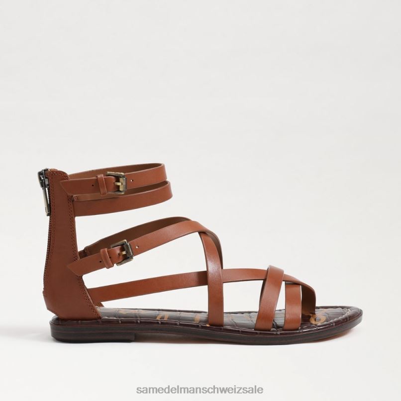 CH Sam Edelman Frauen Gibbs Gladiator-Sandale reichhaltiger Cognac X2J86943 Schuhwerk
