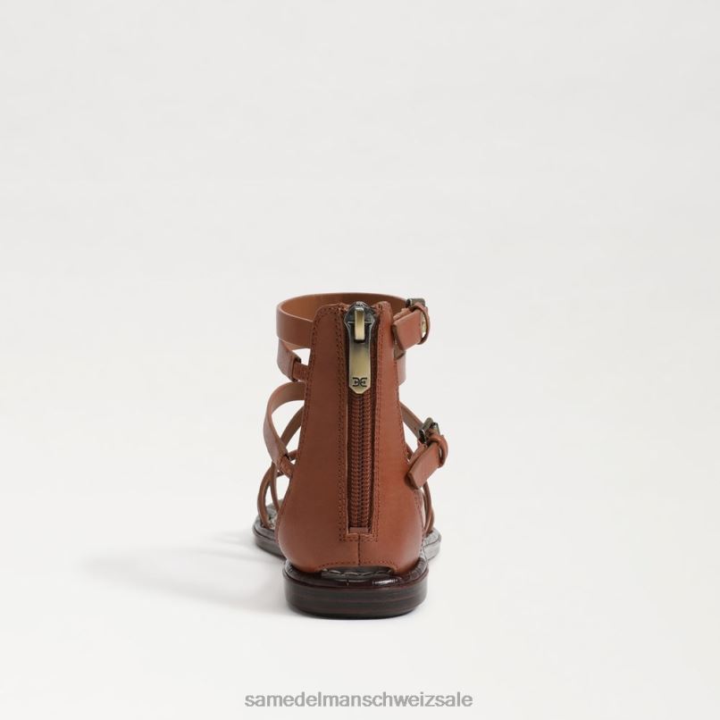 CH Sam Edelman Frauen Gibbs Gladiator-Sandale reichhaltiger Cognac X2J86943 Schuhwerk