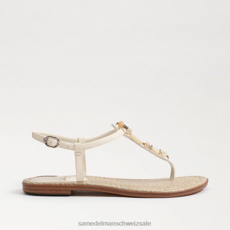 CH Sam Edelman Frauen Gigi Retro-Zehensandale modernes Elfenbein X2J86496 Schuhwerk