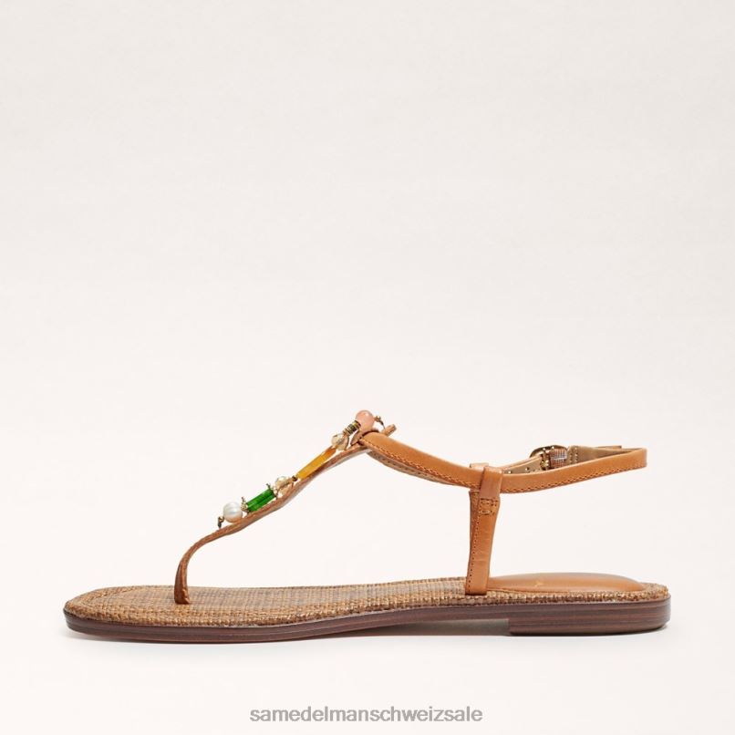 CH Sam Edelman Frauen Gigi Retro-Zehensandale natürlich X2J86495 Schuhwerk