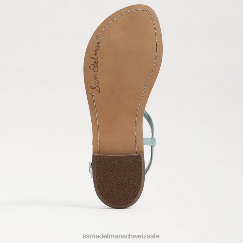 CH Sam Edelman Frauen Gigi Signet Zehenstegsandale Flut blau X2J86556 Schuhwerk