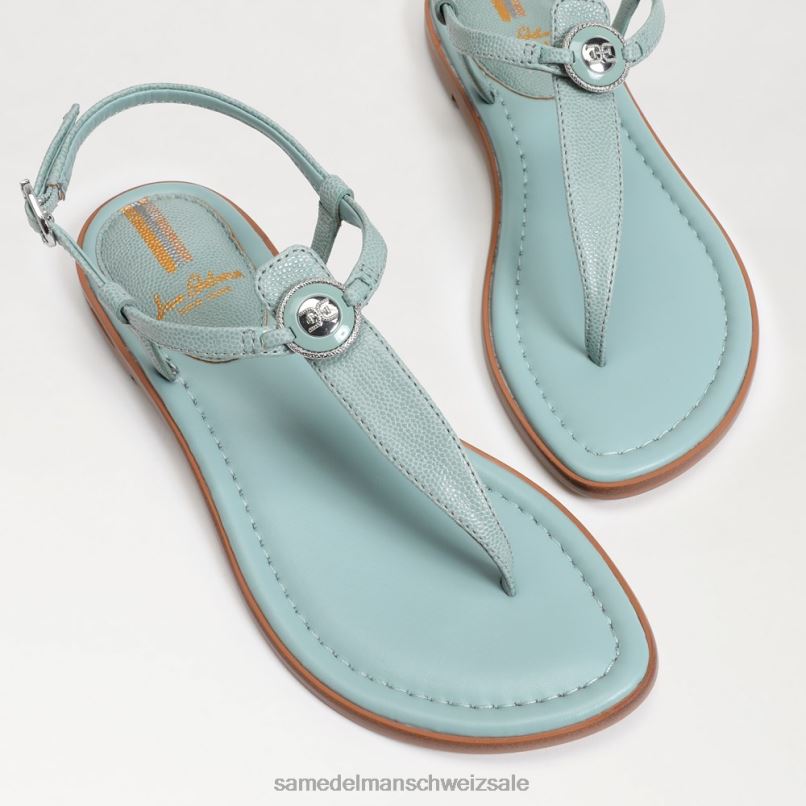 CH Sam Edelman Frauen Gigi Signet Zehenstegsandale Flut blau X2J86556 Schuhwerk