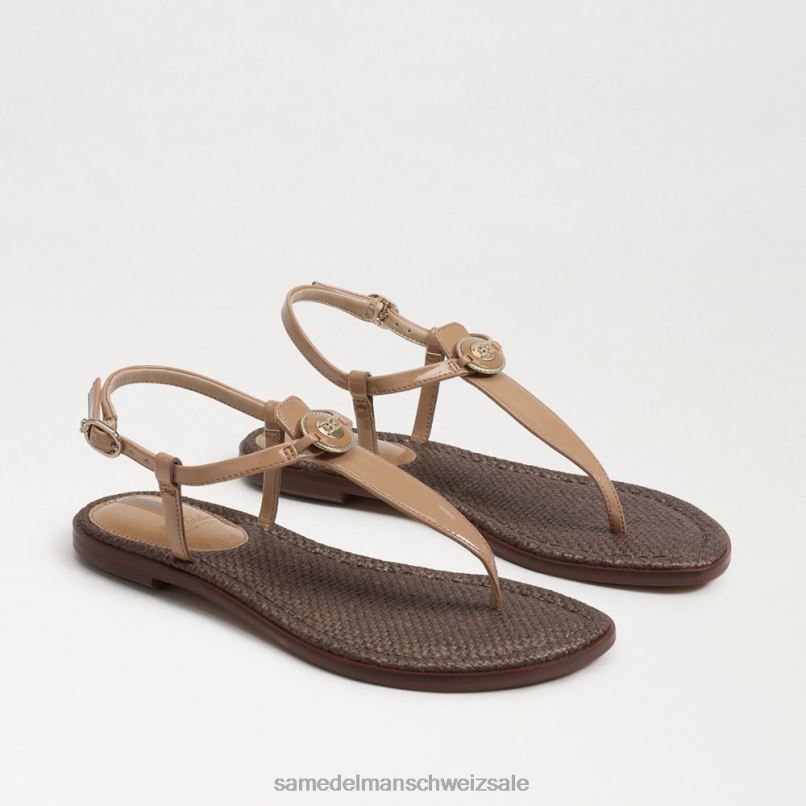 CH Sam Edelman Frauen Gigi Signet Zehenstegsandale Mandel X2J86562 Schuhwerk