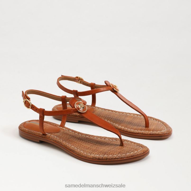 CH Sam Edelman Frauen Gigi Signet Zehenstegsandale Sattel X2J86559 Schuhwerk
