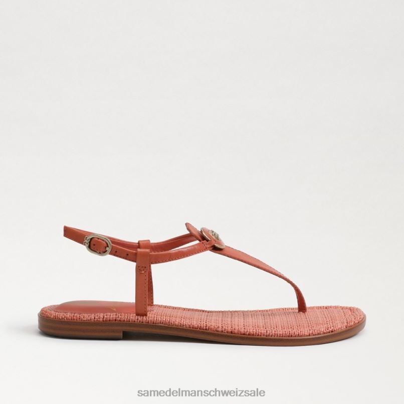 CH Sam Edelman Frauen Gigi Signet Zehenstegsandale Terrakottarosa X2J86561 Schuhwerk