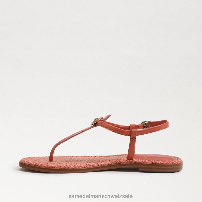 CH Sam Edelman Frauen Gigi Signet Zehenstegsandale Terrakottarosa X2J86561 Schuhwerk