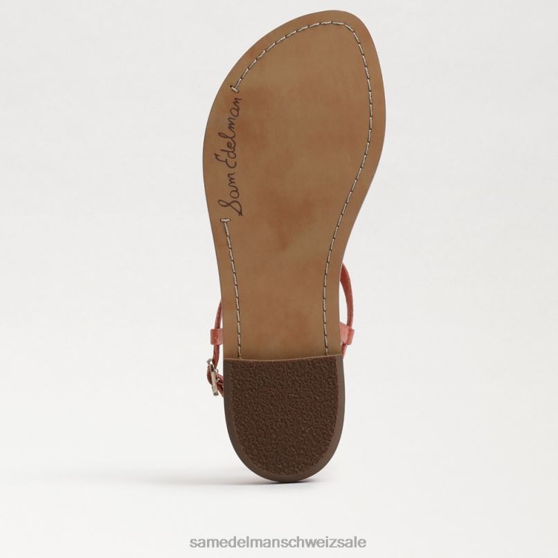 CH Sam Edelman Frauen Gigi Signet Zehenstegsandale Terrakottarosa X2J86561 Schuhwerk