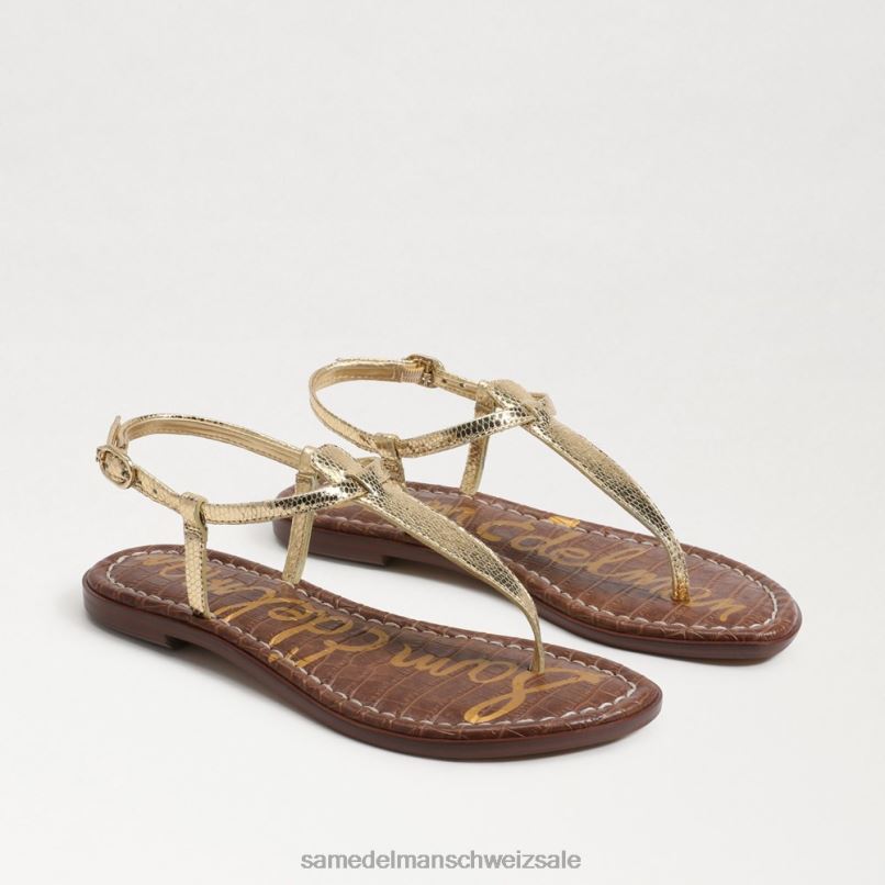 CH Sam Edelman Frauen Gigi-Zehensandale Bernstein Gold X2J86231 Schuhwerk
