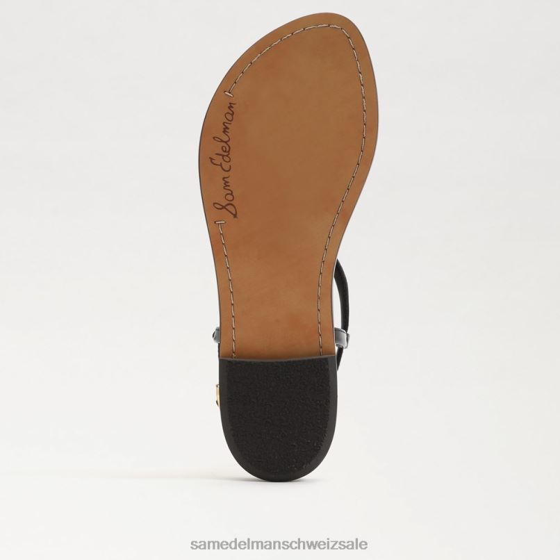 CH Sam Edelman Frauen Gigi-Zehensandale schwarzes Leder X2J86227 Schuhwerk