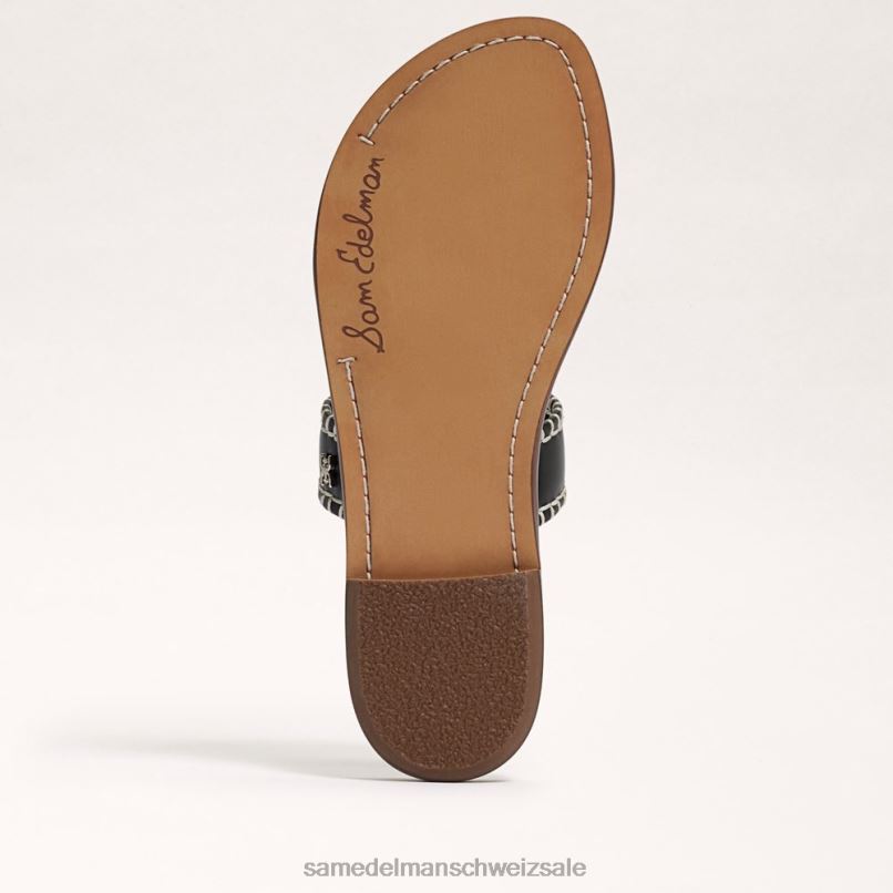 CH Sam Edelman Frauen Ginna-Slide-Sandale Schwarz X2J86262 Schuhwerk