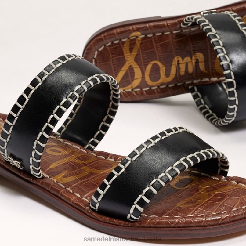 CH Sam Edelman Frauen Ginna-Slide-Sandale Schwarz X2J86262 Schuhwerk