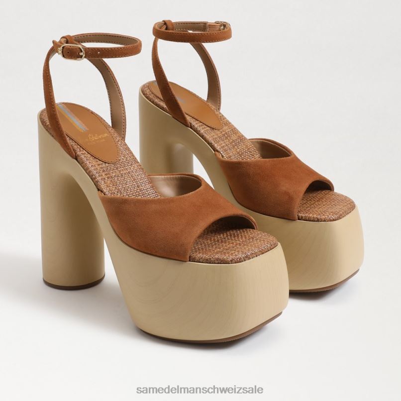 CH Sam Edelman Frauen Grayson-Plateauabsatz Grenzbraun X2J86669 Schuhwerk