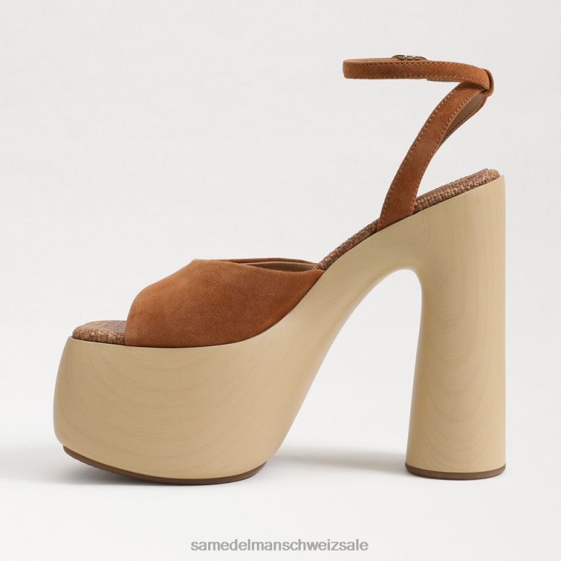 CH Sam Edelman Frauen Grayson-Plateauabsatz Grenzbraun X2J86669 Schuhwerk