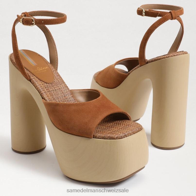CH Sam Edelman Frauen Grayson-Plateauabsatz Grenzbraun X2J86669 Schuhwerk