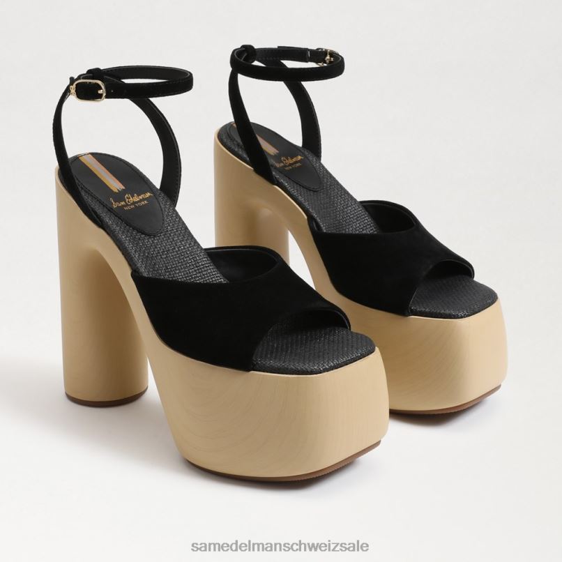 CH Sam Edelman Frauen Grayson-Plateauabsatz schwarzes Wildleder X2J86668 Schuhwerk
