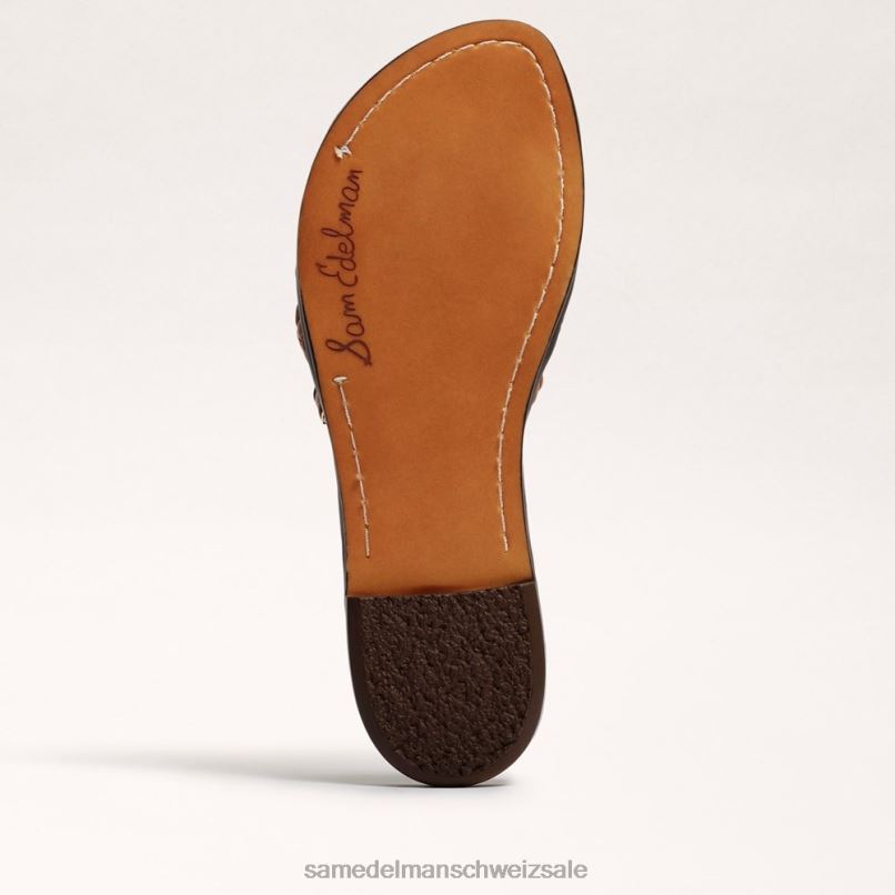 CH Sam Edelman Frauen Griffin gewebte Slide-Sandale Blattgold/weiches Silber/Rose X2J86637 Schuhwerk