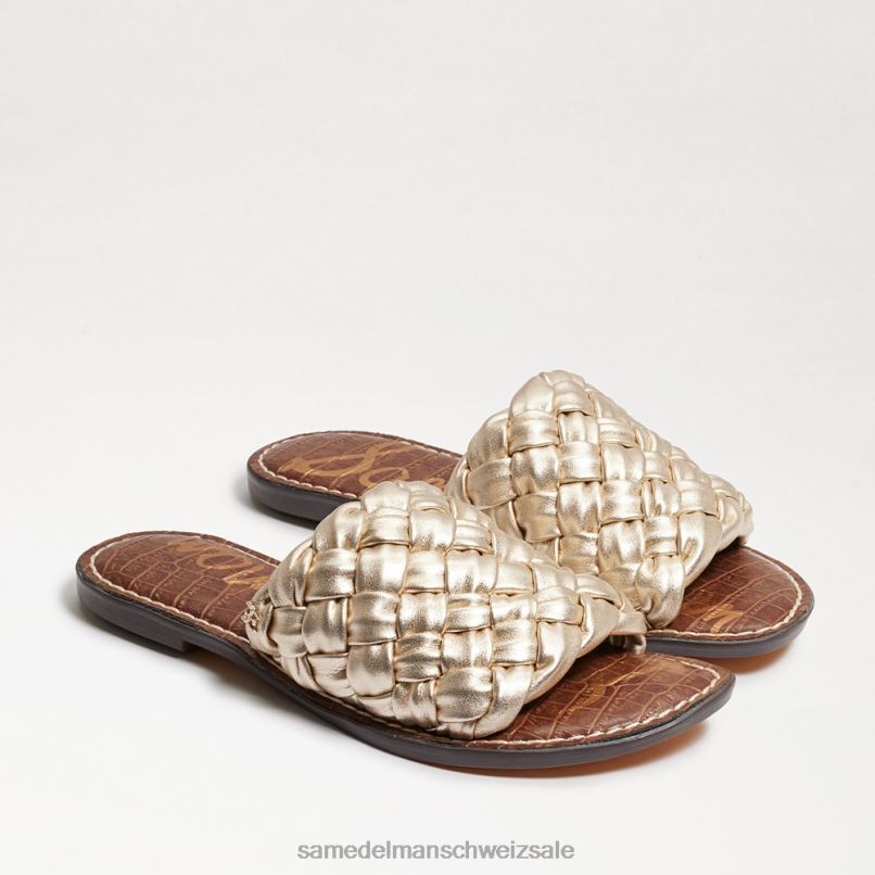 CH Sam Edelman Frauen Griffin gewebte Slide-Sandale Juteleder X2J86636 Schuhwerk