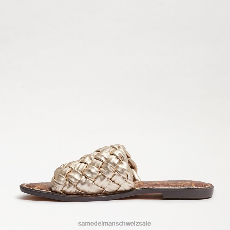 CH Sam Edelman Frauen Griffin gewebte Slide-Sandale Juteleder X2J86636 Schuhwerk