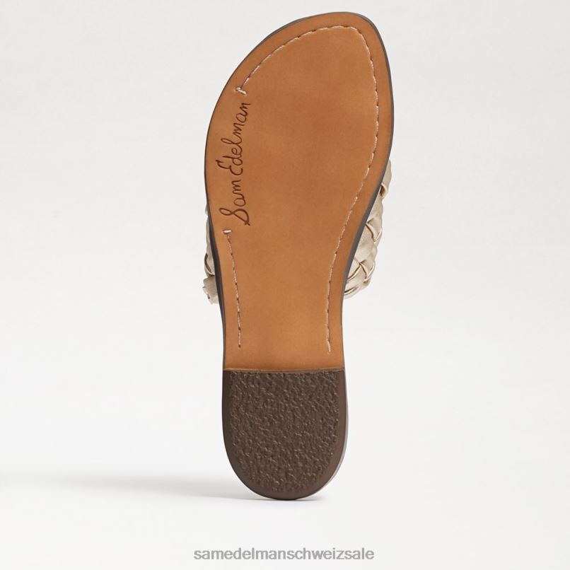 CH Sam Edelman Frauen Griffin gewebte Slide-Sandale Juteleder X2J86636 Schuhwerk