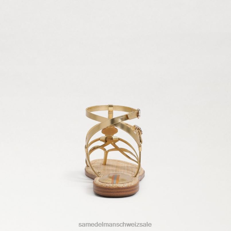 CH Sam Edelman Frauen Gwen Gladiator-Sandale Bernstein Gold X2J86249 Schuhwerk