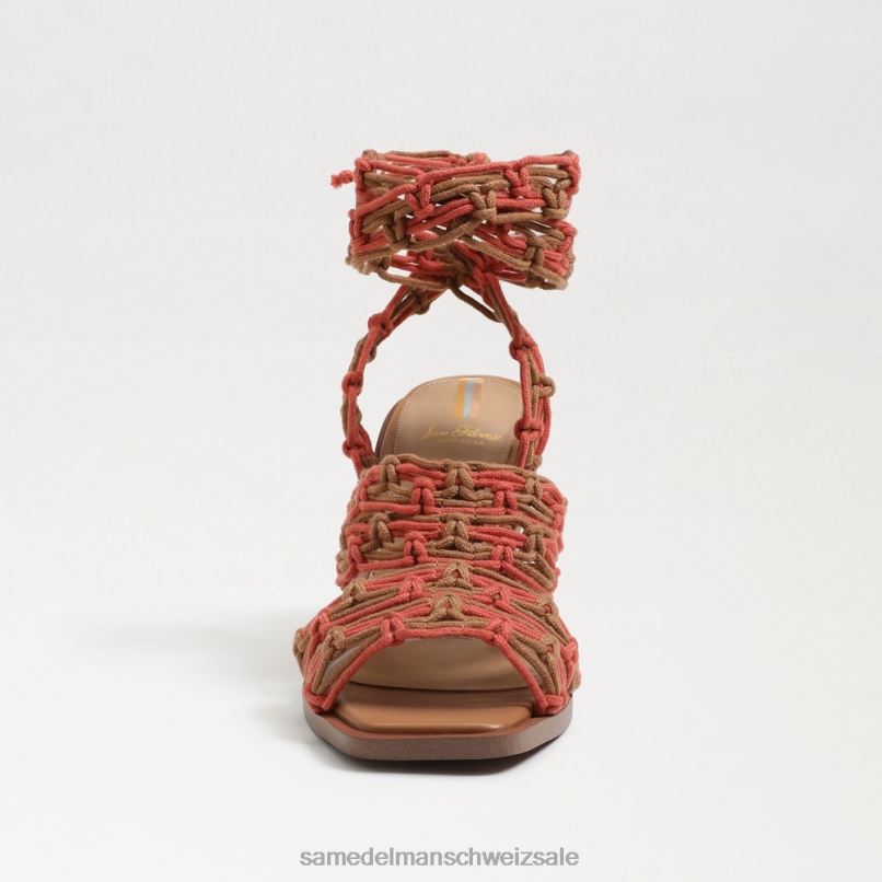 CH Sam Edelman Frauen Harleigh-Knöchelwickelabsatz cuoio/Sonnen X2J86862 Schuhwerk