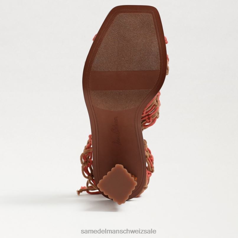 CH Sam Edelman Frauen Harleigh-Knöchelwickelabsatz cuoio/Sonnen X2J86862 Schuhwerk