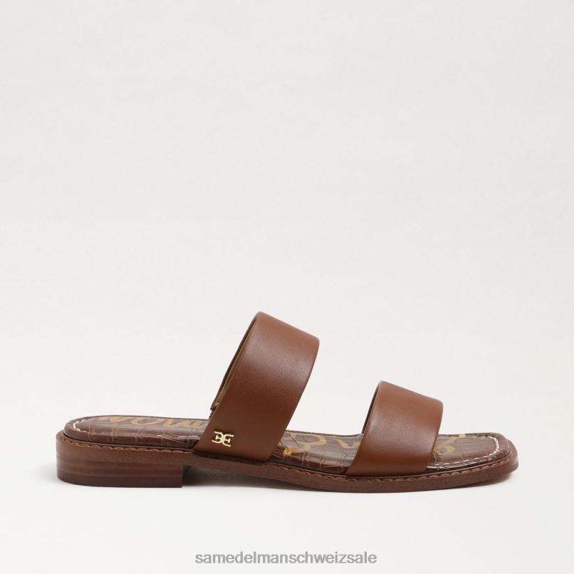 CH Sam Edelman Frauen Haydee Slide-Sandale Sattelleder X2J86571 Schuhwerk