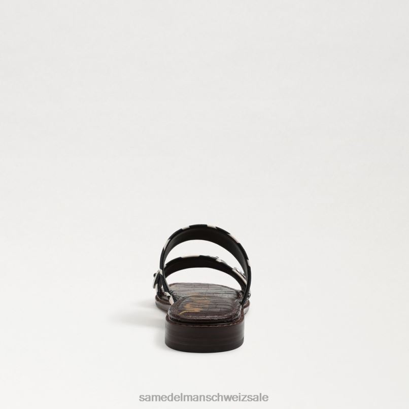 CH Sam Edelman Frauen Hera Slide-Sandale schwarz/natürliches Zebra X2J86741 Schuhwerk