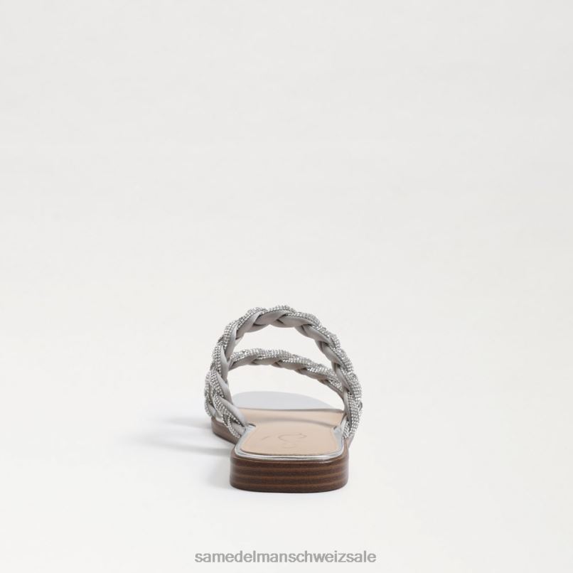 CH Sam Edelman Frauen Inette-Slide-Sandale weiches Silber X2J86693 Schuhwerk