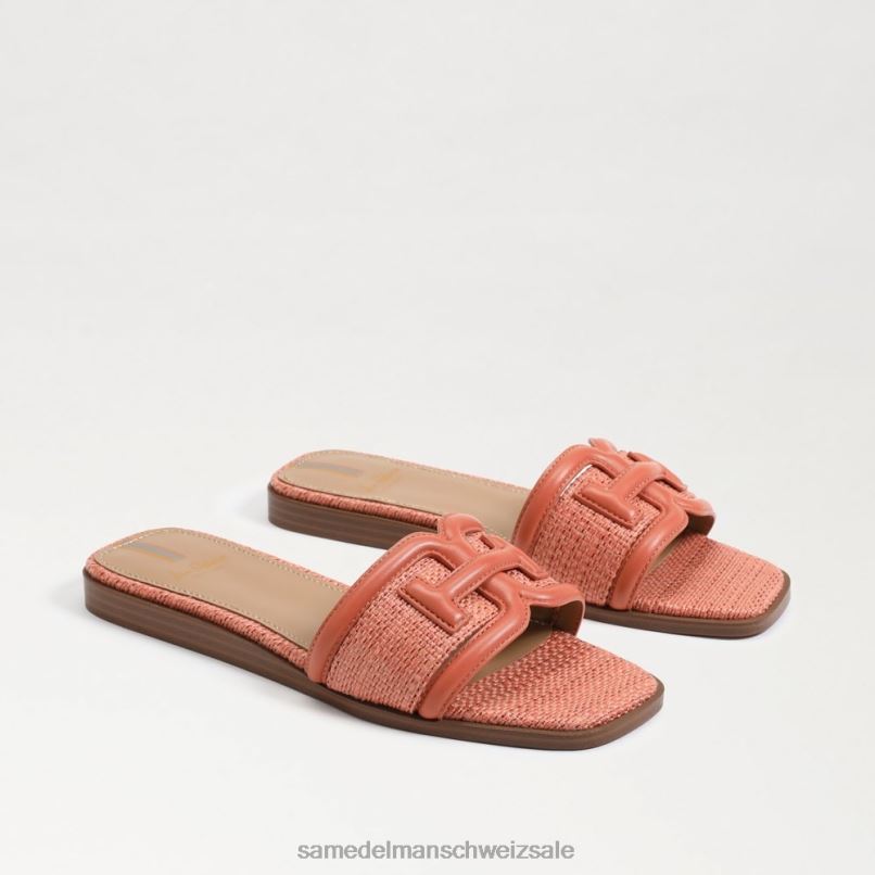 CH Sam Edelman Frauen Irina Slide-Sandale Terrakottarosa/Stuckrosa X2J864 Schuhwerk