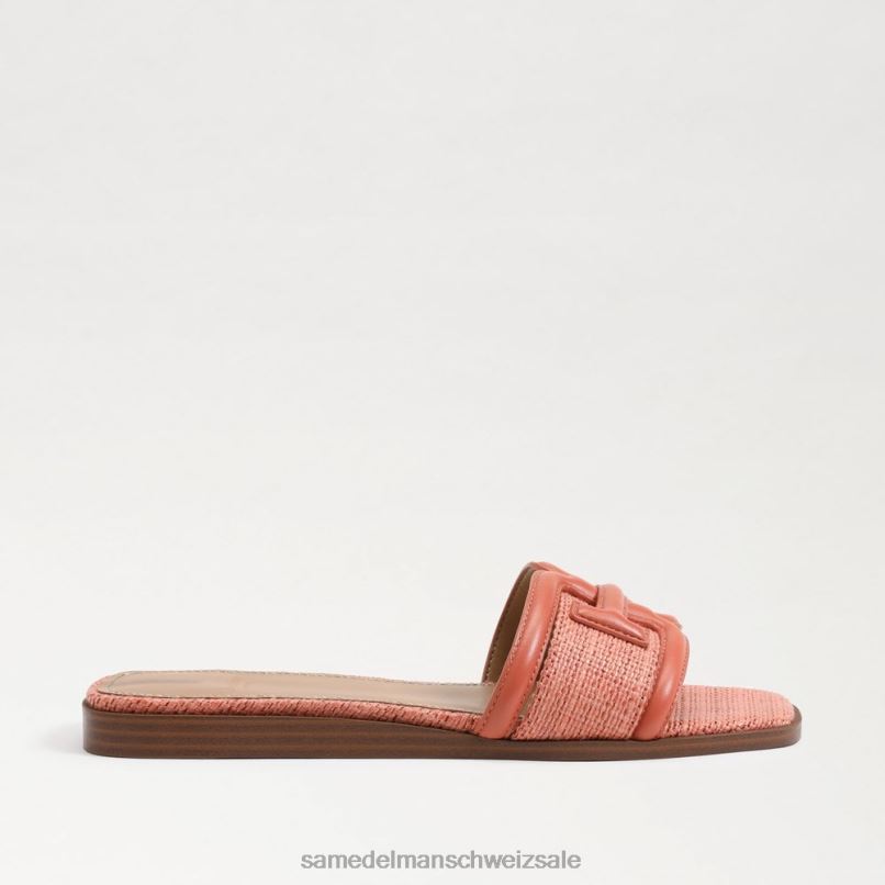 CH Sam Edelman Frauen Irina Slide-Sandale Terrakottarosa/Stuckrosa X2J864 Schuhwerk