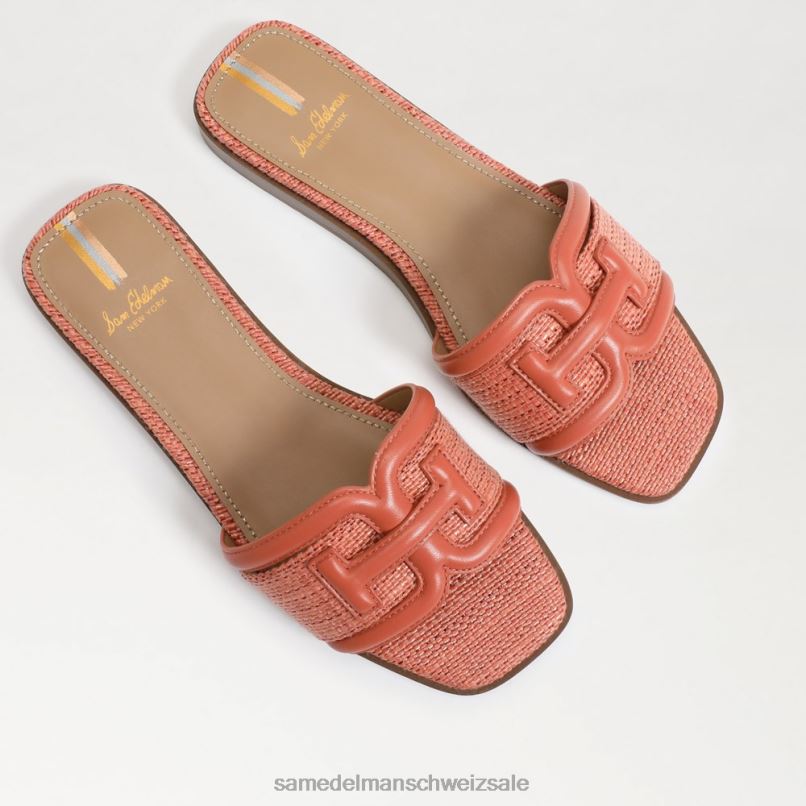 CH Sam Edelman Frauen Irina Slide-Sandale Terrakottarosa/Stuckrosa X2J864 Schuhwerk
