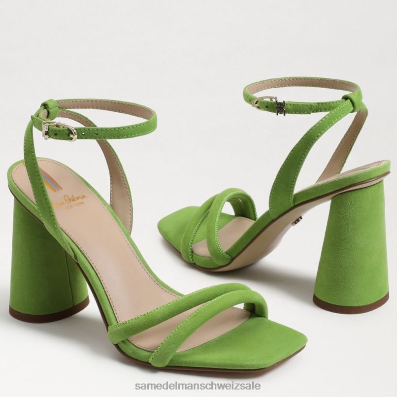 CH Sam Edelman Frauen Kia-Sandale mit Blockabsatz Apfelgrün X2J86121 Schuhwerk