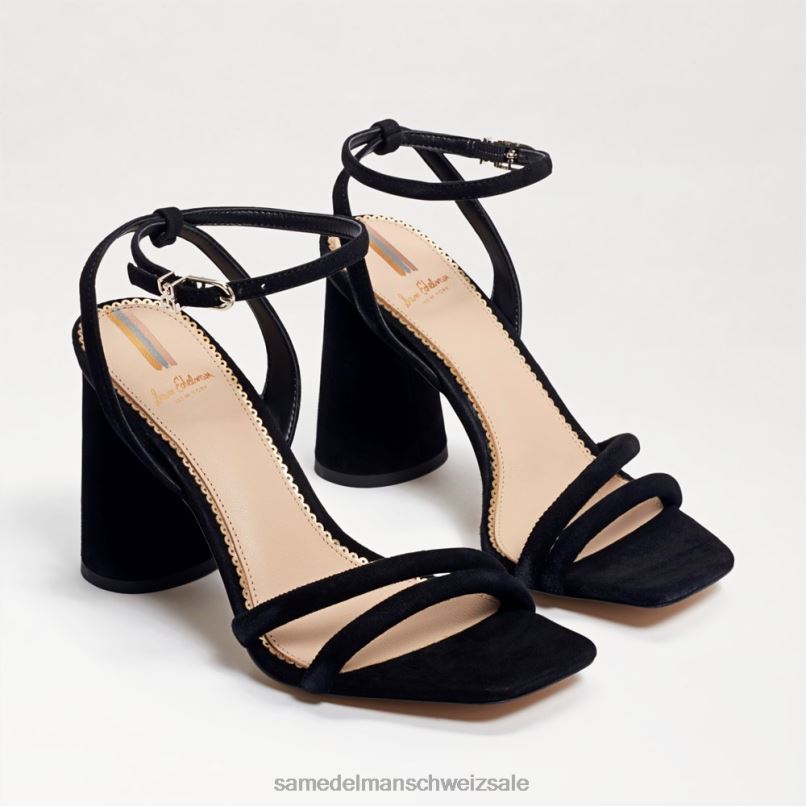 CH Sam Edelman Frauen Kia-Sandale mit Blockabsatz Schwarz X2J86117 Schuhwerk