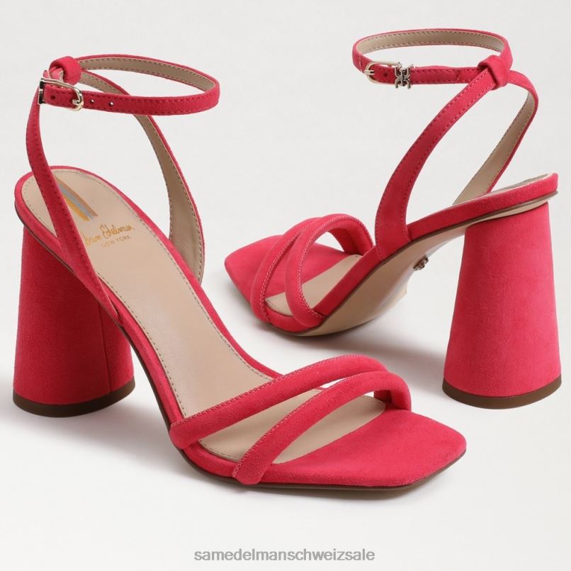 CH Sam Edelman Frauen Kia-Sandale mit Blockabsatz Ultra-Fuchsia X2J86122 Schuhwerk