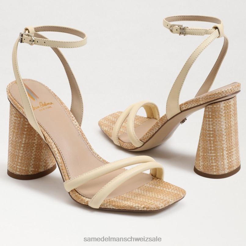 CH Sam Edelman Frauen Kia-Sandale mit Blockabsatz gebleichter Weizen X2J86108 Schuhwerk