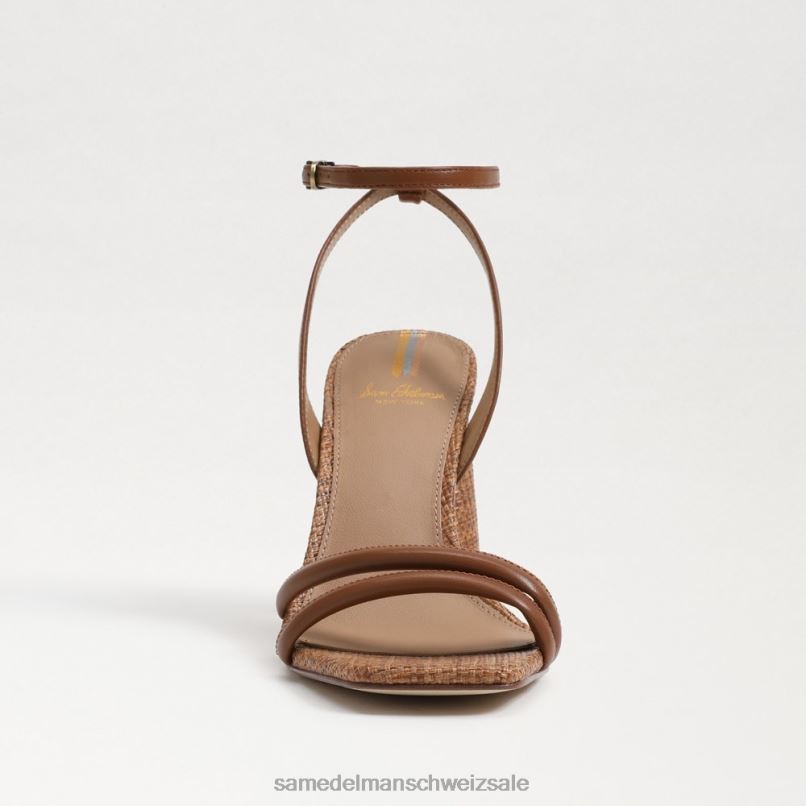 CH Sam Edelman Frauen Kia-Sandale mit Blockabsatz reichhaltiger Cognac X2J86109 Schuhwerk